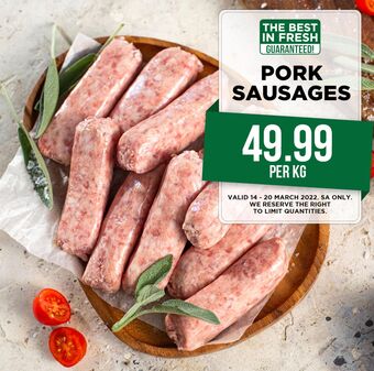 Food Lover's Market Pork sausages offer