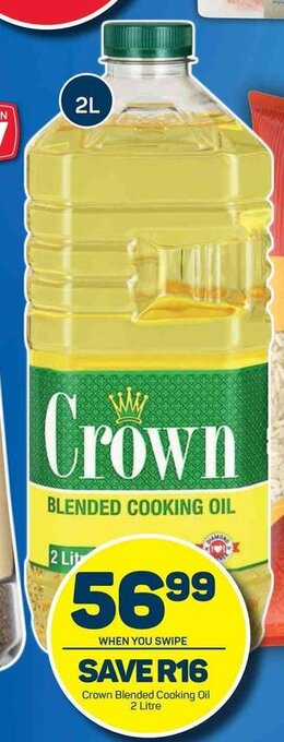 Pick n Pay Crown Blended Cooking Oil 2L offer