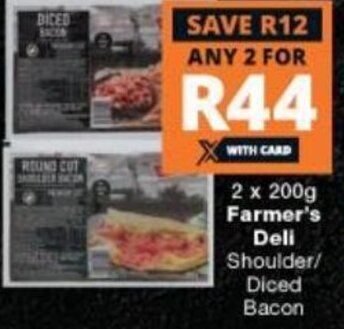 Checkers Liquor Shop Farmer's Deli 2 x 200g offer