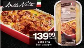 Bella VIta Beef Lasagne 1kg