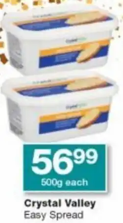 Checkers Liquor Shop Crystal Valley Easy Spread 500g offer