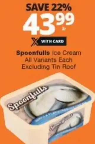Spoonfulls Ice Cream 2L
