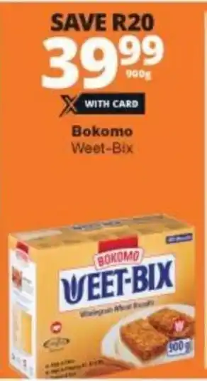 Checkers Liquor Shop Bokomo Weet-Bix 900g offer
