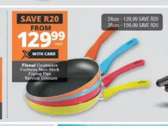 Flonal Cookware Fortress Non-stick Frying Pan - Various Colours