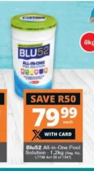 Blu52 All-in-One Pool Solution 1.2kg