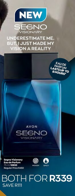 AVON Segno Visionary Eau de Parfum 75ml offer