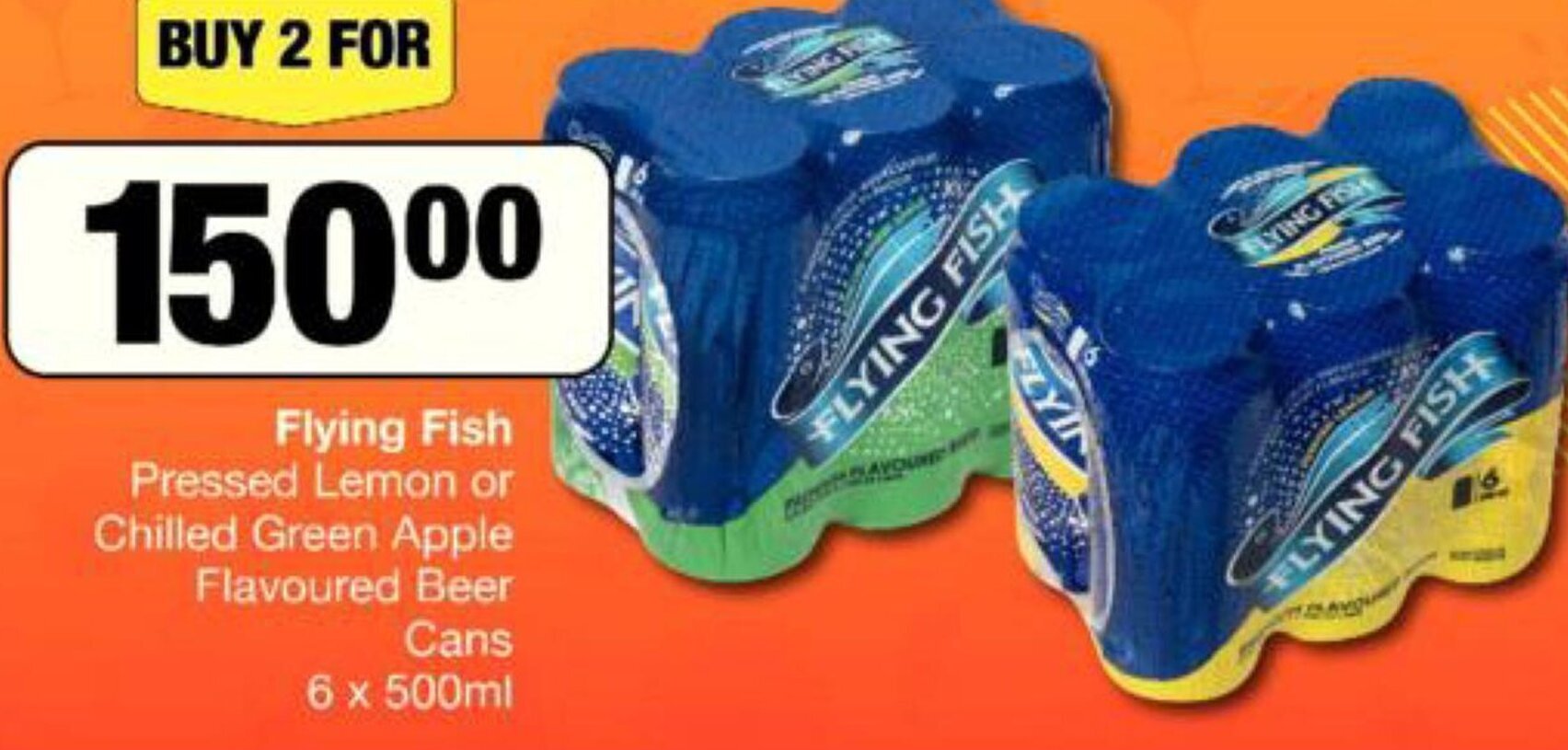 Flying Fish 6x500ml offer at Spar Tops