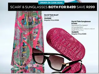 AVON David Tlale Scarf & Sunglasses offer