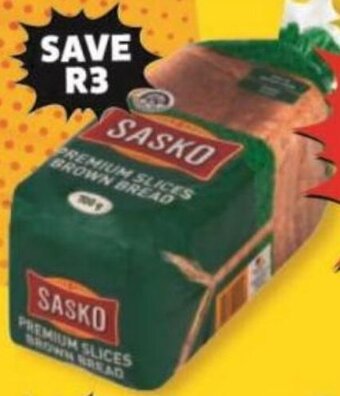 Usave Sasko Premium Slices Brown Bread 700g offer