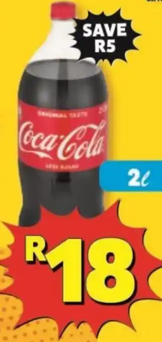 Usave Coca-Cola Original Taste Cold Drink 2L offer