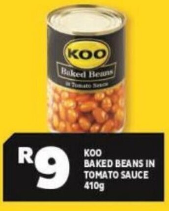 Usave Koo Baked Beans in Tomato Sauce 410g offer