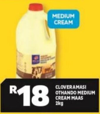 Usave Clover Amasi Othando Medium Cream Maas 2kg offer