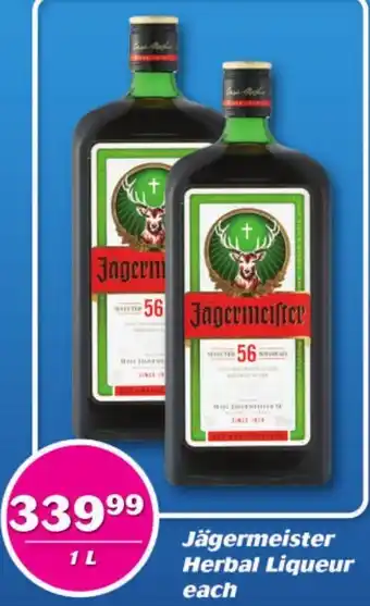 Jägemeister Herbal Liqueur 1L