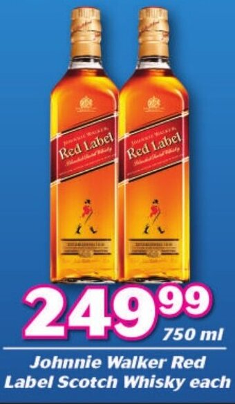 Cambridge Liquor Johnnie Walker Red Label Scotch Whisky 750ml offer