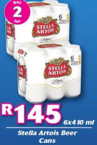 Cambridge Liquor Stella Artois Beer Cans 6x410ml offer