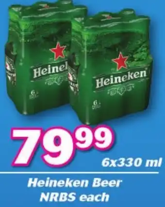 Cambridge Liquor Heineken Beer NRBS 6x330ml offer
