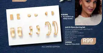 Adri 6-Piece Earring Set