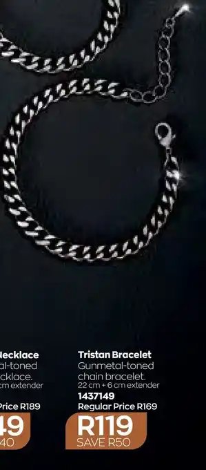 AVON Tristan Bracelet ( Gunmetal-Toned chain Bracelet ) offer