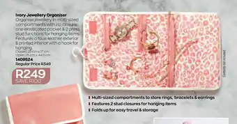 AVON Ivory Jewellery Organizer offer