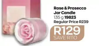AVON Rose & Prosecco Jar Candle offer