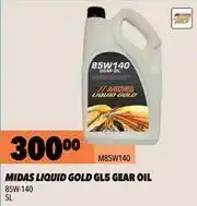 Midas Midas Liquid Gold GL5 Gear Oil 85W-140 M85W140-5Ltr offer