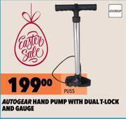 Midas Autogear Hand Pump With Dual T-Lock And Gauge PU55 offer