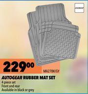 Midas Autogear Rubber Mat Set MA27BK/GY offer