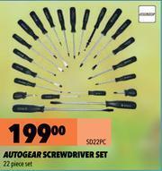 Autogear Screwdriver Set SD22PC