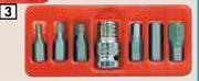 Midas Autogear Multi Spline Bit Sets 7 Piece Hex Bit Set SS07H offer