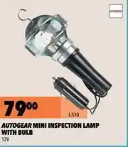 Autogear Mini Inspection Lamp With Bulb 12V L-S10