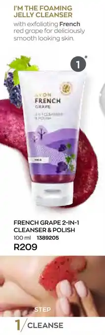 AVON French Grape 2-In-1 Cleanser & Polish offer