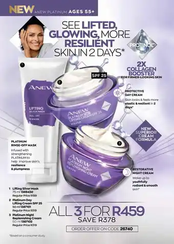 AVON Anew Platinum offer