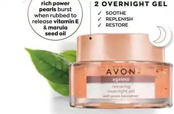 AVON Ageless Restoring Overnight Gel offer