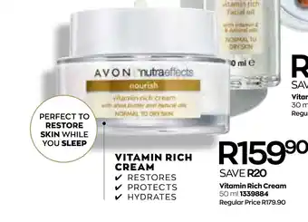 AVON Vitamin Rich Cream offer