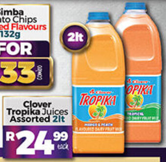 Take 'n Pay Clover Tropika Juices Assorted 2lt offer