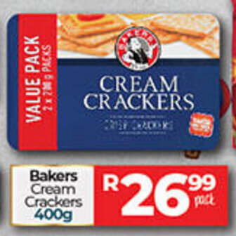 Take 'n Pay Bakers Cream Crackers 400g offer