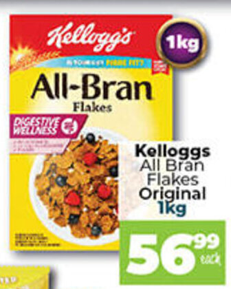 Take 'n Pay Kellogg's All Bran Flakes Original 1kg offer