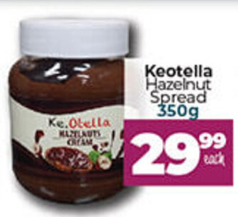 Take 'n Pay Keotella Hazelnut Spread 350g offer