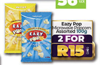 Eazy Pop Microwave Popcorn Assorted 100g