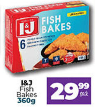 Take 'n Pay I&J Fish Bakes 360g offer