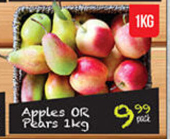 Take 'n Pay Apples or Pears 1kg offer