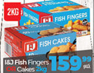Take 'n Pay I&J Fish Fingers or Cakes 2kg offer