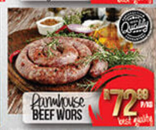 Take 'n Pay Farmhouse Beef Wors offer