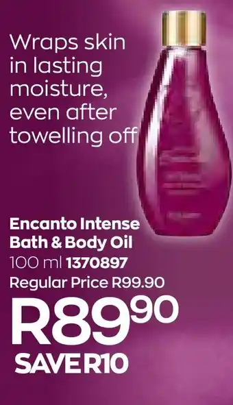 AVON Encanto Intense Bath & Body Oil offer