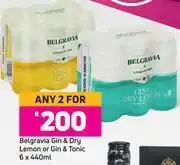 Game Belgravia Gin & Dry Lemon or Gin & Tonic 6 x 440ml- For Any 2 offer