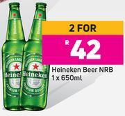 Game Heineken Beer NRB 1 x 650ml-For 2 offer