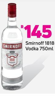 Game Smirnoff 1818 Vodka 750ml offer