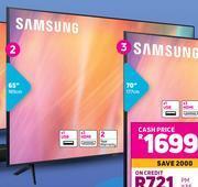 Game Samsung 65" UHD TV 65AU7000 offer