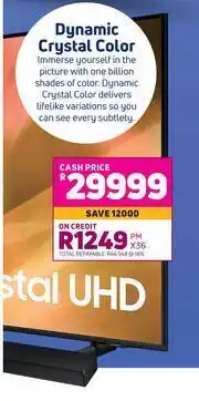 Game Samsung 85" UHD 4K Smart TV + Samsung 3.1 Channel Two Body Soundbar HW-A650 offer