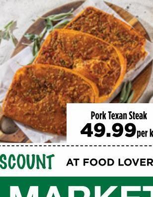 Food Lover's Market Pork steak offer